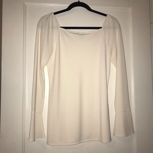New With Tags! Ann Taylor Square Neck Cream Blouse